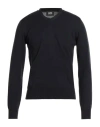 Alpha Studio Man Sweater Midnight Blue Size 46 Merino Wool