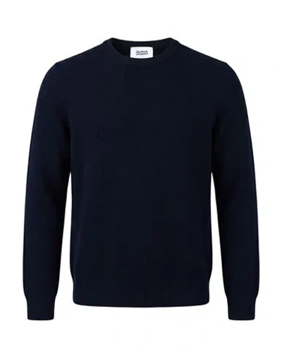 Alpha Studio Man Sweater Midnight Blue Size 46 Virgin Wool, Polyamide