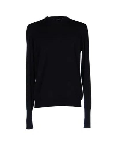 Alpha Studio Man Sweater Midnight Blue Size 46 Wool