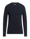 Alpha Studio Man Sweater Midnight Blue Size 46 Wool, Viscose, Polyamide, Cashmere