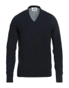 Alpha Studio Man Sweater Midnight Blue Size 48 Cotton In Blue