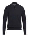 Alpha Studio Man Sweater Midnight Blue Size 48 Cotton, Cashmere In Blue