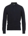 Alpha Studio Man Sweater Midnight Blue Size 48 Geelong Wool