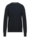 Alpha Studio Man Sweater Midnight Blue Size 48 Merino Wool