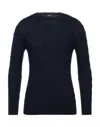 Alpha Studio Sweaters In Blue