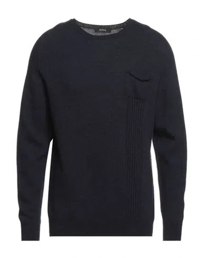 Alpha Studio Man Sweater Midnight Blue Size L Viscose, Nylon, Wool, Cashmere, Polyester