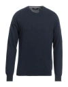 Alpha Studio Man Sweater Midnight Blue Size M Viscose, Nylon, Wool, Cashmere, Polyester In Blue