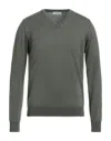 Alpha Studio Sweaters In Green