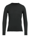 Alpha Studio Man Sweater Military Green Size 38 Merino Wool