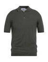 Alpha Studio Man Sweater Military Green Size 44 Cotton