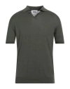 Alpha Studio Man Sweater Military Green Size 44 Cotton