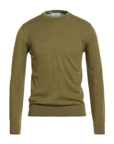 Alpha Studio Man Sweater Military Green Size 44 Merino Wool
