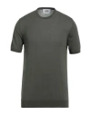 Alpha Studio Man Sweater Military Green Size 44 Cotton