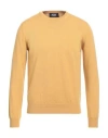 Alpha Studio Man Sweater Mustard Size 38 Cashmere In Yellow