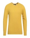 Alpha Studio Man Sweater Mustard Size 44 Wool In Yellow