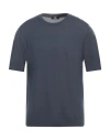 Alpha Studio Man Sweater Navy Blue Size 42 Merino Wool