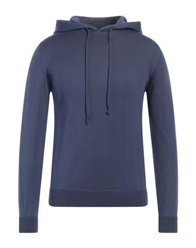 Alpha Studio Man Sweater Navy Blue Size 42 Merino Wool