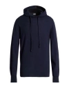 Alpha Studio Man Sweater Navy Size 42 Wool In Blue