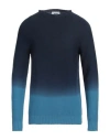 Alpha Studio Man Sweater Navy Size 44 Cotton In Navy