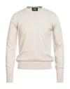 Alpha Studio Man Sweater Off White Size 38 Merino Wool In Neutral