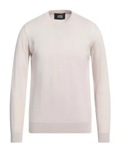 ALPHA STUDIO ALPHA STUDIO MAN SWEATER OFF WHITE SIZE 42 MERINO WOOL 