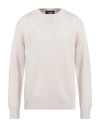 Alpha Studio Man Sweater Off White Size 42 Merino Wool
