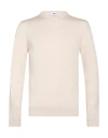 Alpha Studio Man Sweater Off White Size 48 Merino Wool In Gray