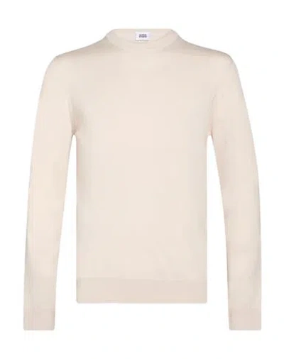 Alpha Studio Man Sweater Off White Size 48 Merino Wool In Gray