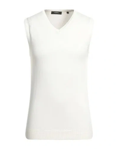 Alpha Studio Man Sweater Off White Size L Viscose, Polyamide