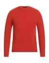 Alpha Studio Man Sweater Orange Size 46 Geelong Wool