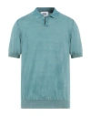 Alpha Studio Man Sweater Pastel Blue Size 42 Cotton