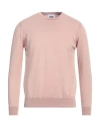 Alpha Studio Man Sweater Pink Size 42 Cotton