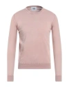 Alpha Studio Man Sweater Pink Size 44 Cotton