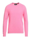 Alpha Studio Man Sweater Pink Size 44 Wool In Pink