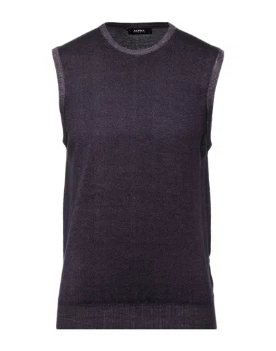 Alpha Studio Sweaters In Purple