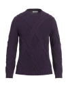 Alpha Studio Man Sweater Purple Size 42 Wool, Alpaca Wool, Polyamide