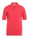 Alpha Studio Man Sweater Red Size 40 Cotton