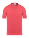 Alpha Studio Man Sweater Red Size 44 Cotton