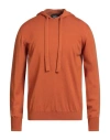 Alpha Studio Man Sweater Rust Size 40 Merino Wool