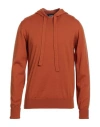 Alpha Studio Man Sweater Rust Size 44 Merino Wool