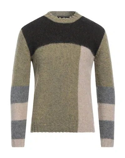 Alpha Studio Man Sweater Sage Green Size 40 Wool