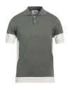 Alpha Studio Man Sweater Sage Green Size 42 Cotton In Sage Green