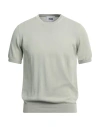 Alpha Studio Man Sweater Sage Green Size 46 Cotton