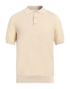 Alpha Studio Man Sweater Sand Size 40 Cotton In Beige