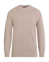 Alpha Studio Man Sweater Sand Size 42 Wool, Viscose, Polyamide In Neutral