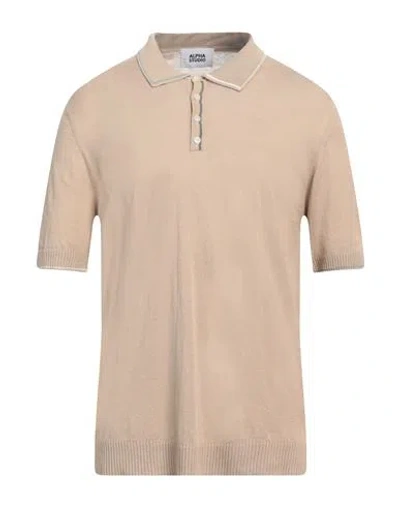 Alpha Studio Man Sweater Sand Size 44 Linen, Cotton In Beige