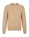Alpha Studio Man Sweater Sand Size 44 Wool In Sand