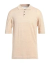 Alpha Studio Man Sweater Sand Size 50 Linen, Cotton In Beige