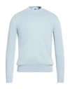 Alpha Studio Man Sweater Sky Blue Size 48 Cotton