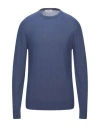 Alpha Studio Sweaters In Blue